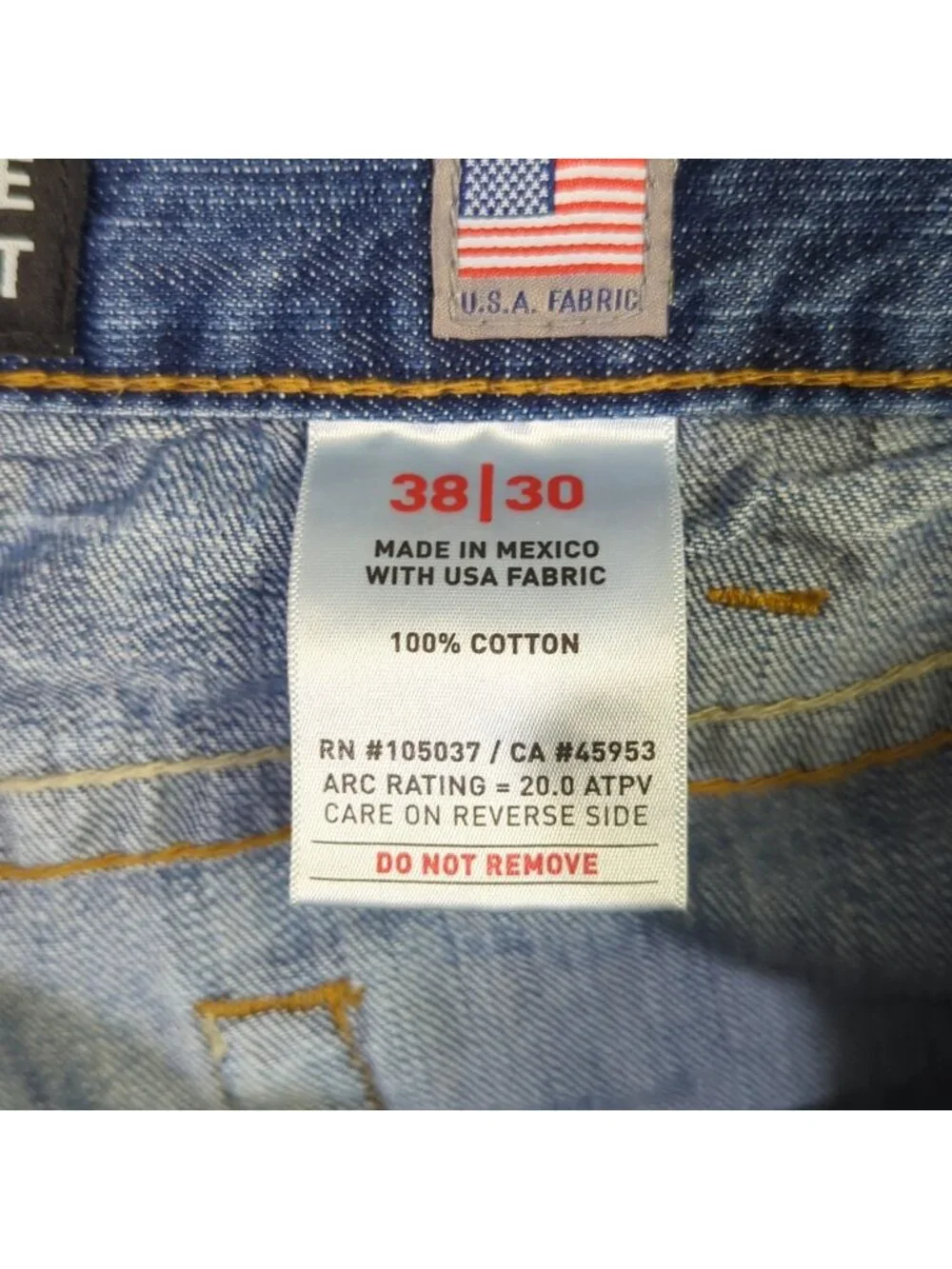 Ariat FR Jeans Mens 38x30 Fits 38x29 Blue M4 Relaxed Basic Boot Cut Denim Welder